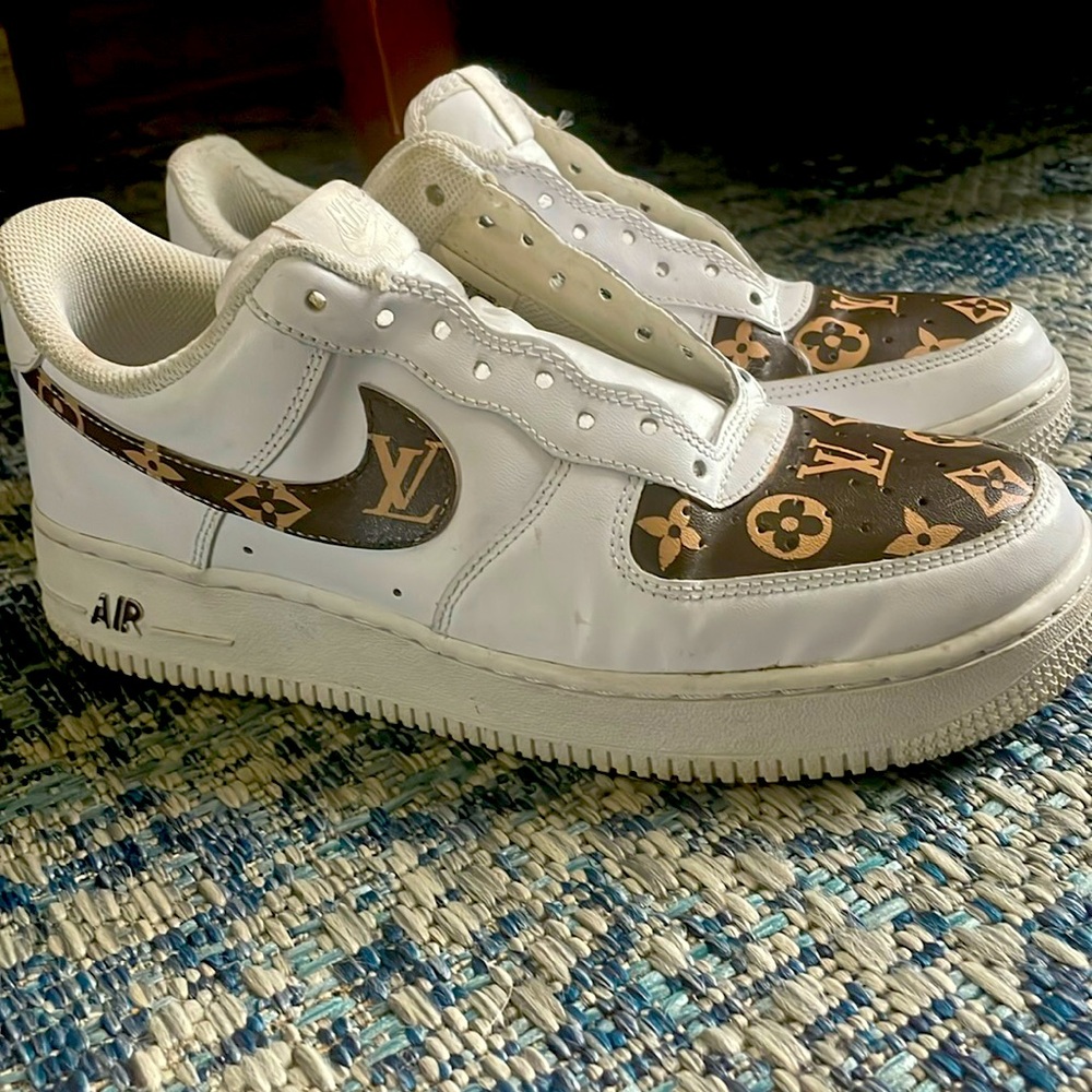 Nike Air Force One with Louis Vuitton
